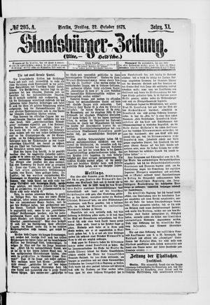 Staatsbürger-Zeitung vom 22.10.1875