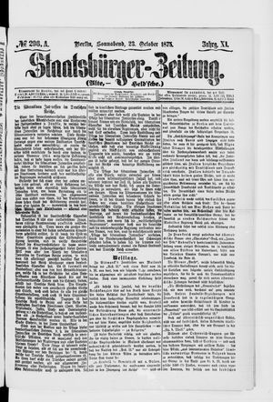 Staatsbürger-Zeitung vom 23.10.1875