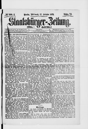Staatsbürger-Zeitung on Oct 27, 1875