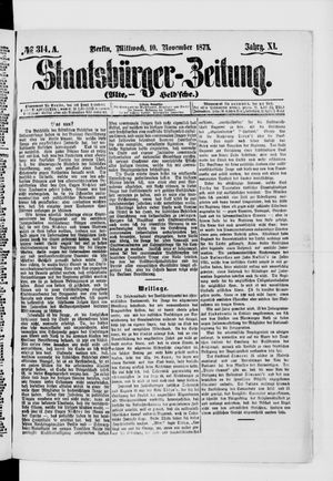 Staatsbürger-Zeitung on Nov 10, 1875