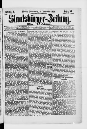 Staatsbürger-Zeitung on Nov 11, 1875