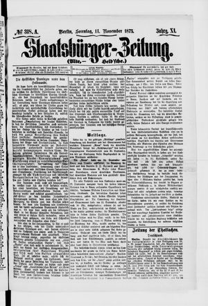 Staatsbürger-Zeitung on Nov 14, 1875