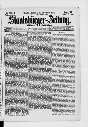 Staatsbürger-Zeitung vom 21.11.1875