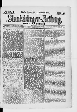 Staatsbürger-Zeitung on Dec 2, 1875