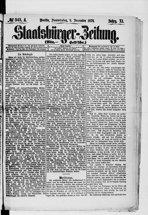 Staatsbürger-Zeitung on Dec 9, 1875