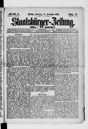 Staatsbürger-Zeitung on Dec 12, 1875