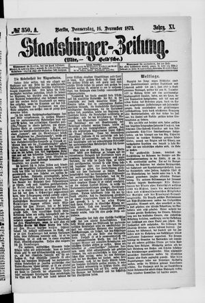 Staatsbürger-Zeitung on Dec 16, 1875