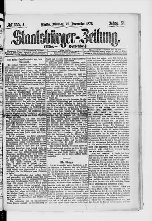 Staatsbürger-Zeitung on Dec 21, 1875