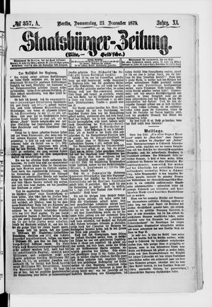 Staatsbürger-Zeitung vom 23.12.1875
