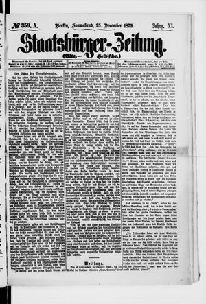 Staatsbürger-Zeitung vom 25.12.1875