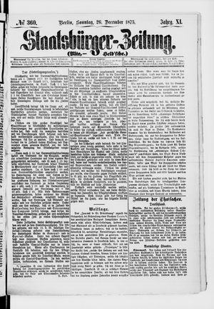 Staatsbürger-Zeitung vom 26.12.1875