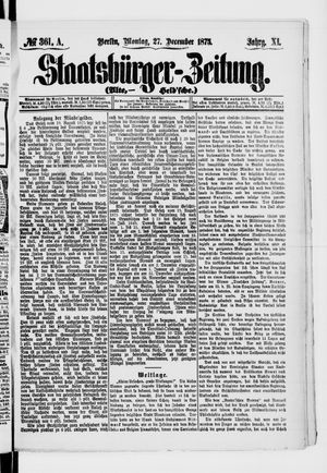 Staatsbürger-Zeitung on Dec 27, 1875