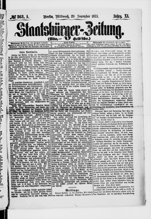 Staatsbürger-Zeitung vom 29.12.1875
