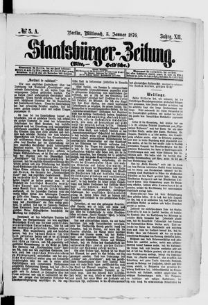 Staatsbürger-Zeitung vom 05.01.1876