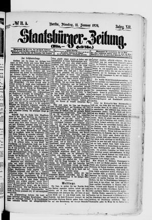 Staatsbürger-Zeitung vom 11.01.1876