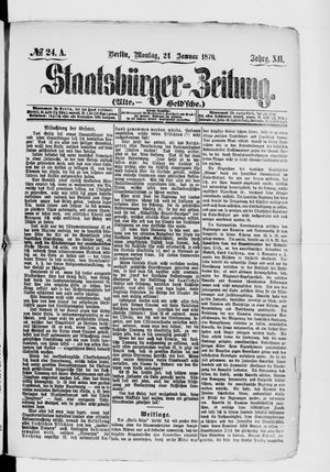 Staatsbürger-Zeitung on Jan 24, 1876
