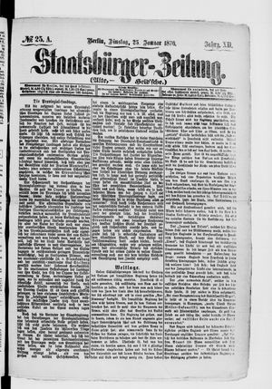 Staatsbürger-Zeitung vom 25.01.1876