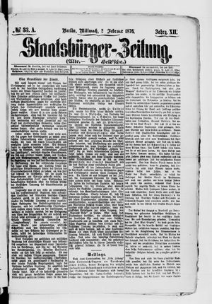Staatsbürger-Zeitung vom 02.02.1876