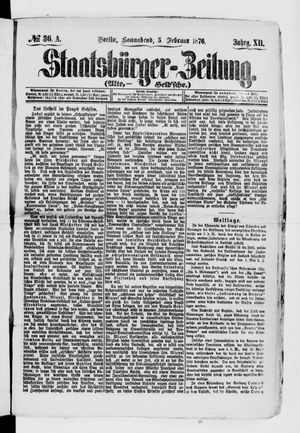 Staatsbürger-Zeitung on Feb 5, 1876