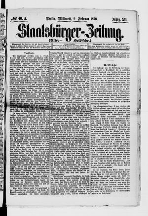 Staatsbürger-Zeitung vom 09.02.1876