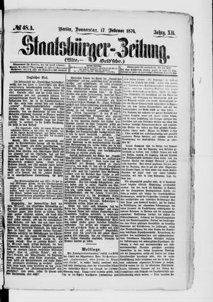 Staatsbürger-Zeitung vom 17.02.1876
