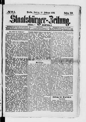 Staatsbürger-Zeitung vom 18.02.1876