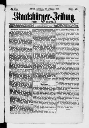 Staatsbürger-Zeitung vom 20.02.1876