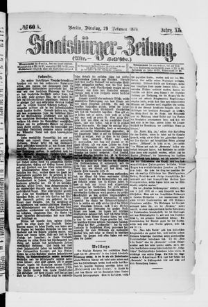 Staatsbürger-Zeitung on Feb 29, 1876