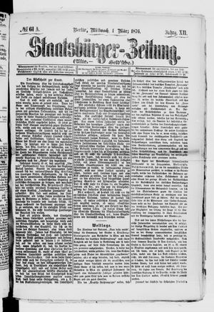 Staatsbürger-Zeitung on Mar 1, 1876