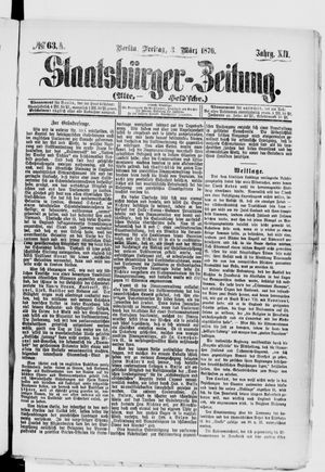 Staatsbürger-Zeitung on Mar 3, 1876