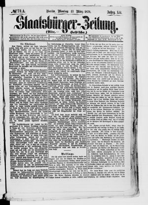 Staatsbürger-Zeitung on Mar 13, 1876