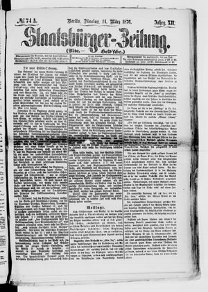 Staatsbürger-Zeitung on Mar 14, 1876