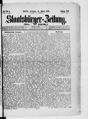 Staatsbürger-Zeitung vom 19.03.1876