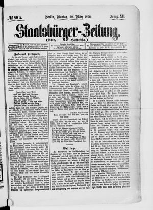 Staatsbürger-Zeitung vom 20.03.1876