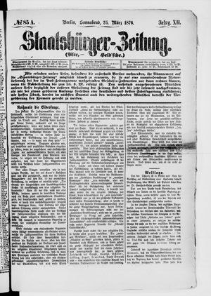 Staatsbürger-Zeitung vom 25.03.1876