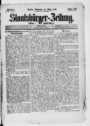 Staatsbürger-Zeitung on Mar 29, 1876