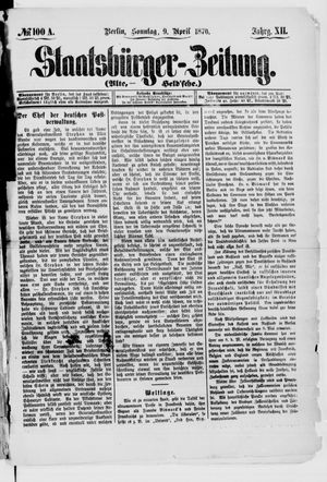 Staatsbürger-Zeitung on Apr 9, 1876