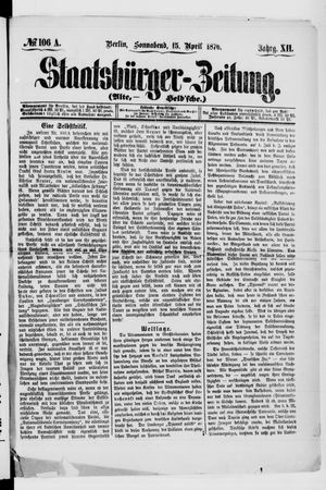 Staatsbürger-Zeitung vom 15.04.1876