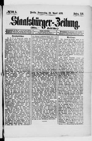 Staatsbürger-Zeitung vom 19.04.1876