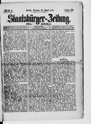 Staatsbürger-Zeitung vom 24.04.1876