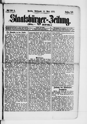 Staatsbürger-Zeitung vom 10.05.1876