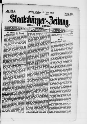 Staatsbürger-Zeitung vom 12.05.1876