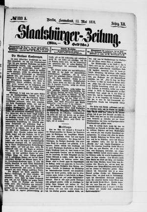Staatsbürger-Zeitung vom 13.05.1876
