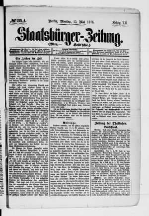 Staatsbürger-Zeitung vom 15.05.1876