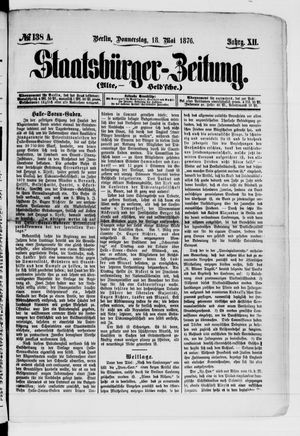 Staatsbürger-Zeitung on May 18, 1876