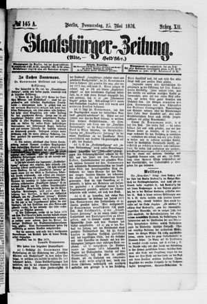 Staatsbürger-Zeitung on May 25, 1876