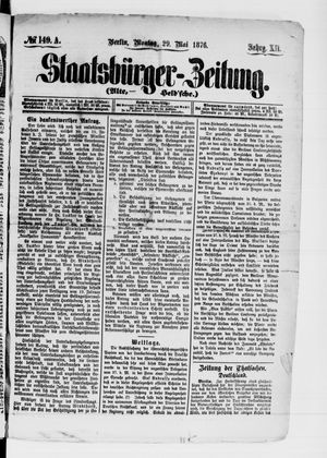 Staatsbürger-Zeitung on May 29, 1876