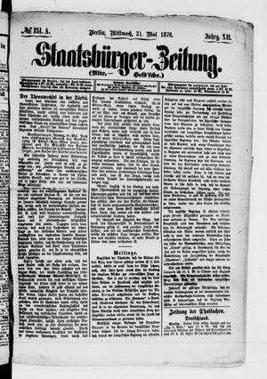 Staatsbürger-Zeitung vom 31.05.1876