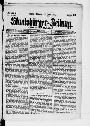 Staatsbürger-Zeitung vom 13.06.1876