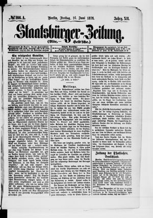 Staatsbürger-Zeitung vom 16.06.1876
